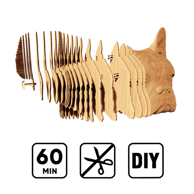 Cartonic 3D Puzzle - BULLDOG