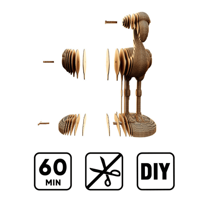 Cartonic 3D Puzzle - FLAMINGO