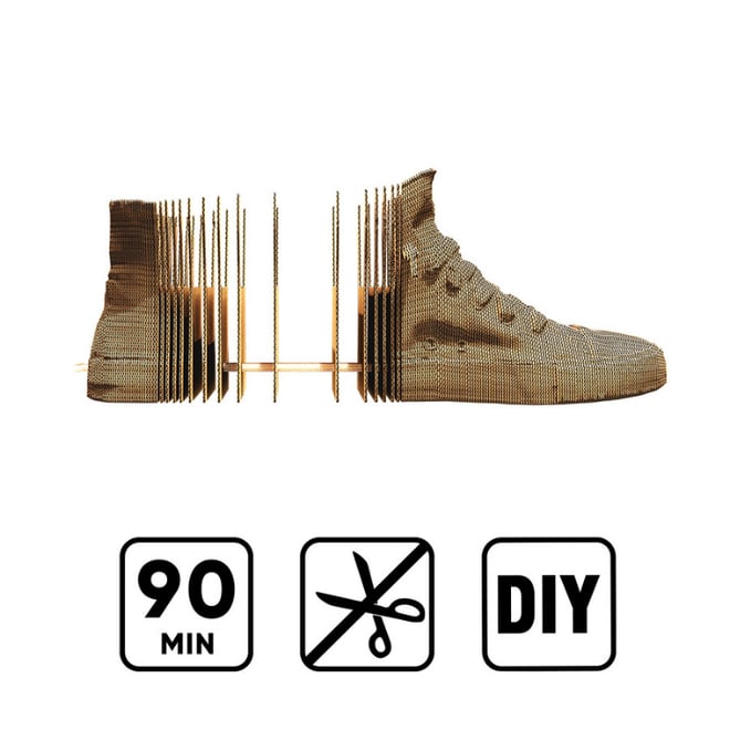 Cartonic 3D Puzzle - HIGH TOP SNEAKER