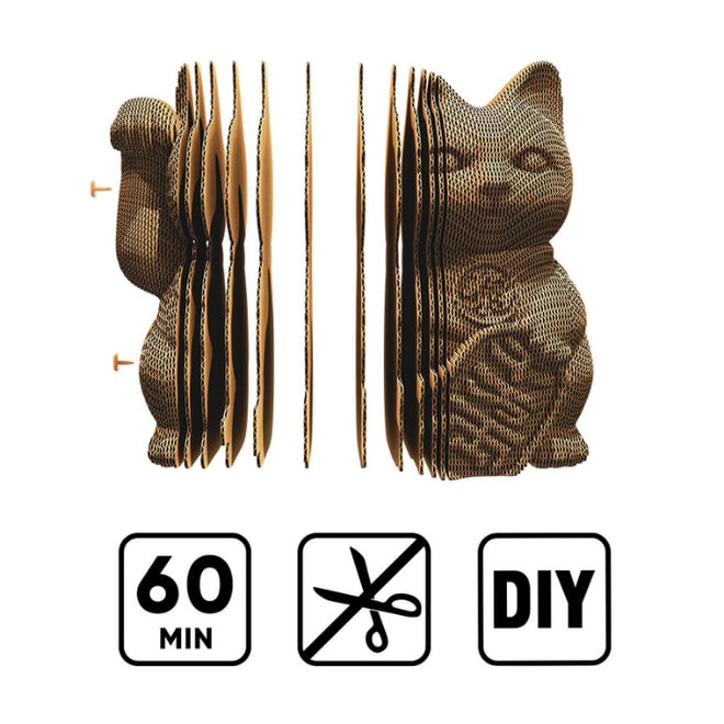 Cartonic 3D Puzzle - LUCKY CAT