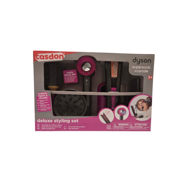 Casdon - Oyuncak Dyson Supersonic & Corrale Deluxe Stil Seti