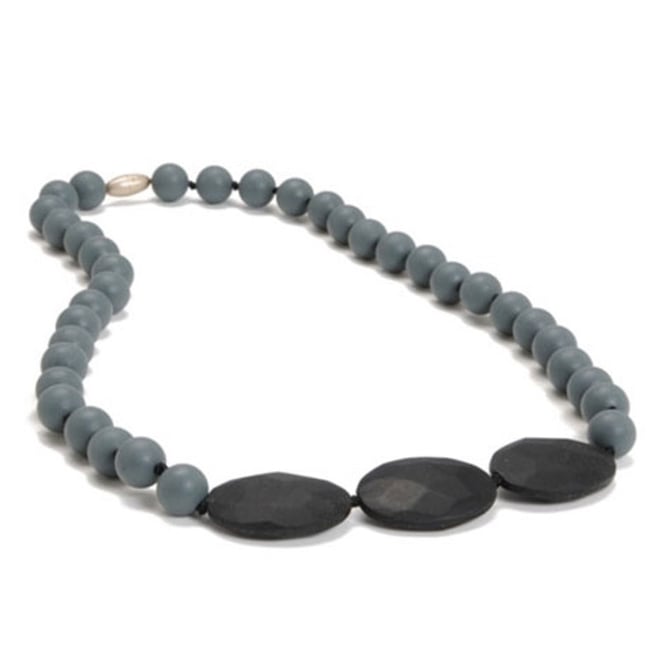 Chewbeads Diş Kaşıyıcı-Greenwich Kolye/Gri