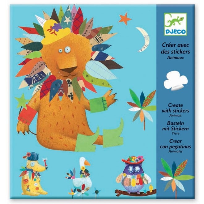 Djeco Çıkartmalar/Create Animals