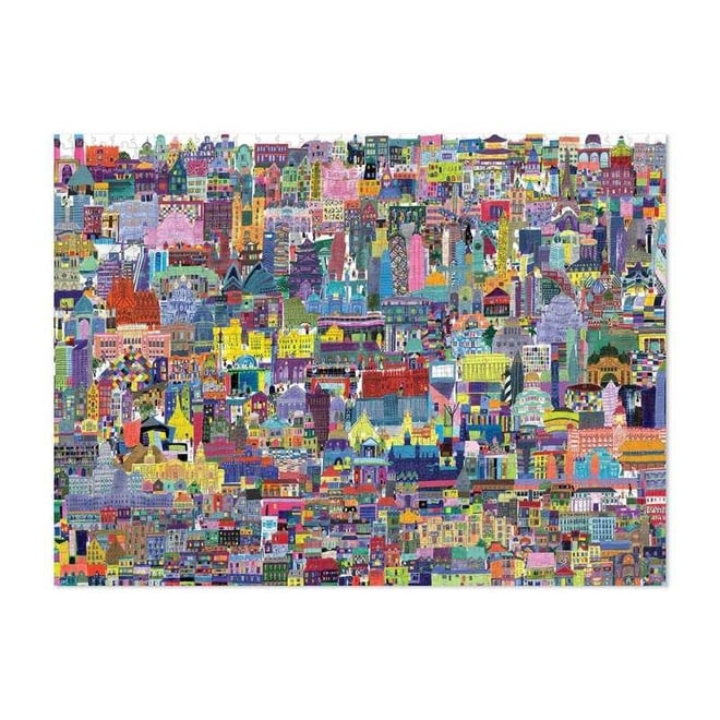Crocodile Creek Aile  Puzzle - 1000 Parça - Dünyanın Binaları