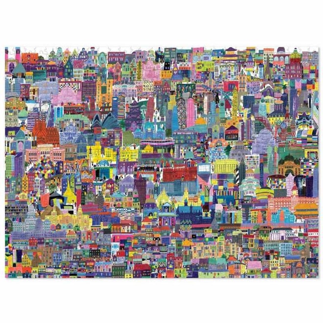 Crocodile Creek Aile  Puzzle - 1000 Parça - Dünyanın Binaları