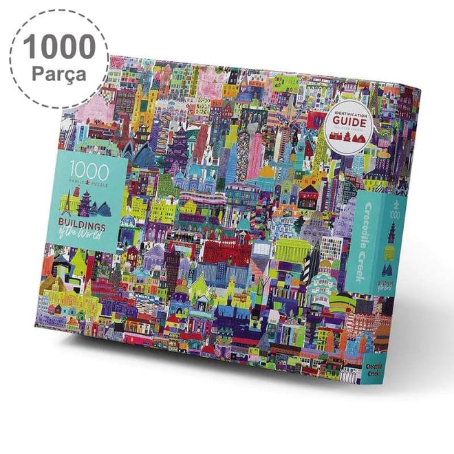 Crocodile Creek Aile  Puzzle - 1000 Parça - Dünyanın Binaları