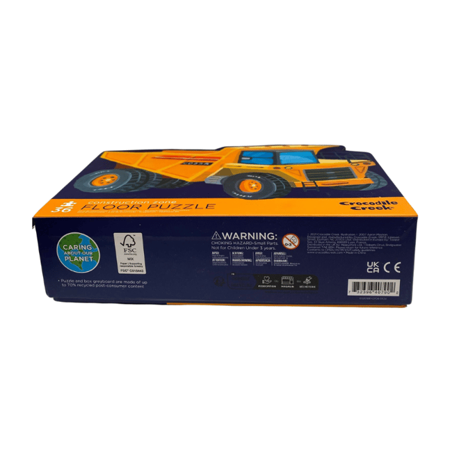 Crocodile Creek Dekoratif Puzzle - 36 Parça - Construction Zone