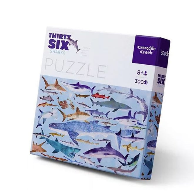 Crocodile Creek Dekoratif Puzzle Köpek Balıkları 300 Parça