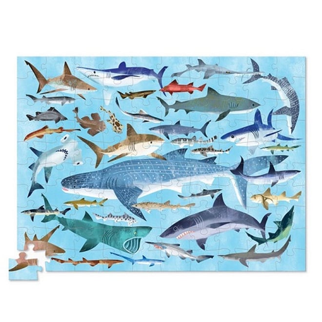 Crocodile Creek Dekoratif Puzzle Köpek Balıkları 300 Parça