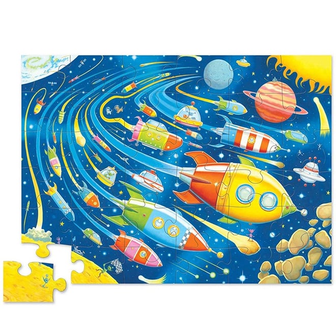Crocodile Creek Dekoratif Puzzle Uzay 36 Parça
