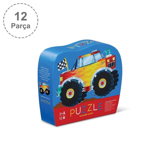 Crocodile Creek Mini Puzzle - 12 Parça - Monster Truck