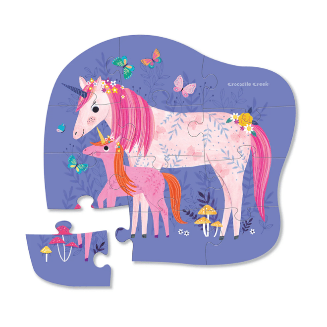 Crocodile Creek Mini Puzzle - 12 Parça - Unicorn