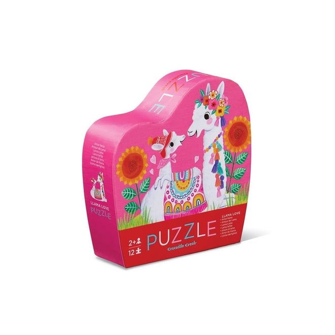 Crocodile Creek Mini Puzzle Llama Love 12 Parça