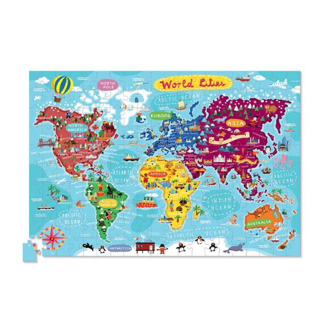 Crocodile Creek Poster Puzzle - 200 Parça - Dünya Şehirleri