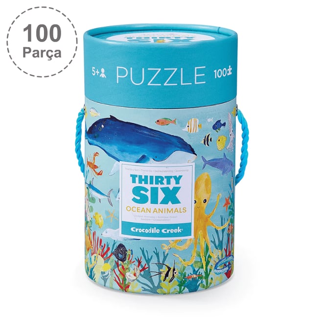 Crocodile Creek Puzzle - 100 Parça - Deniz Canlıları