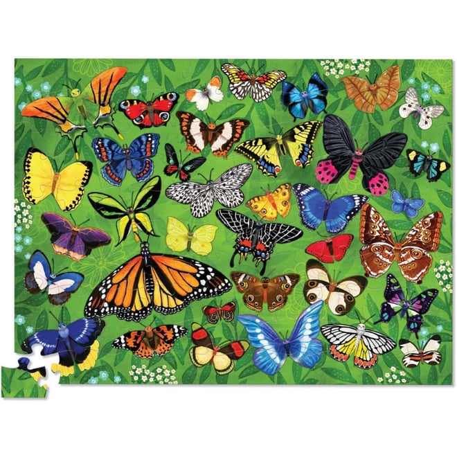Crocodile Creek Puzzle - 100 Parça - Kelebekler