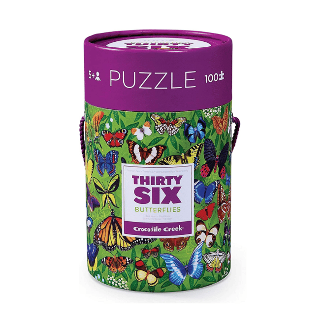 Crocodile Creek Puzzle - 100 Parça - Kelebekler