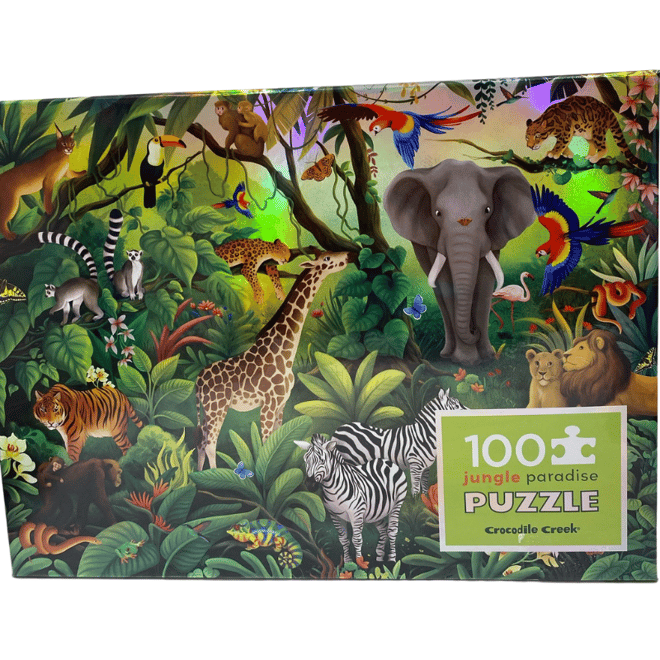 Crocodile Creek Puzzle - 100 Parça - Orman Cenneti