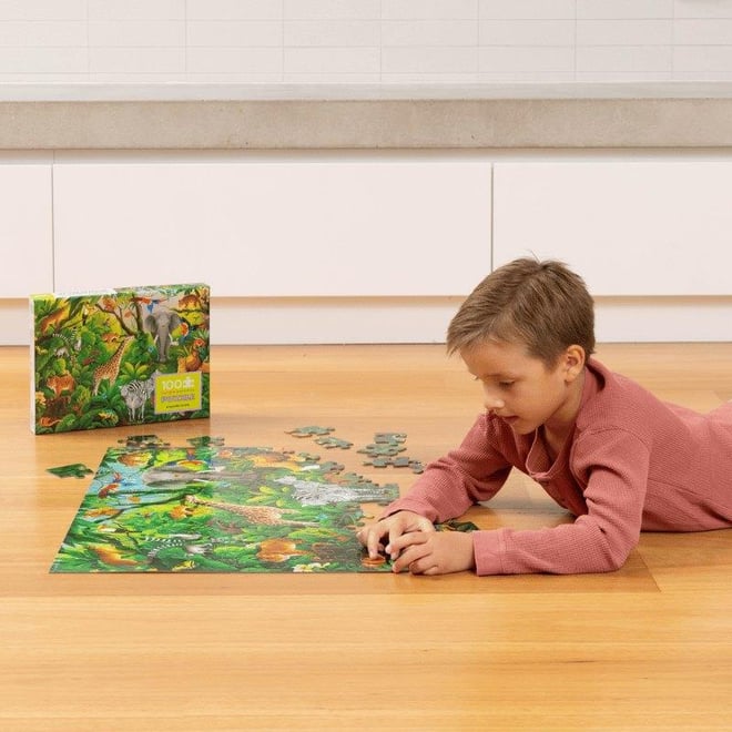 Crocodile Creek Puzzle - 100 Parça - Orman Cenneti