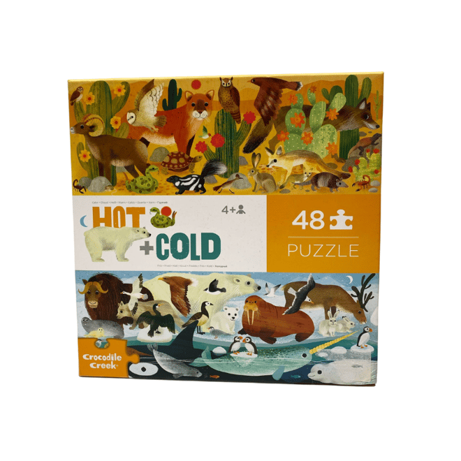 Crocodile Creek  Puzzle - 48  Parça - Hayvanlar Alemi - Sıcak+Soğuk