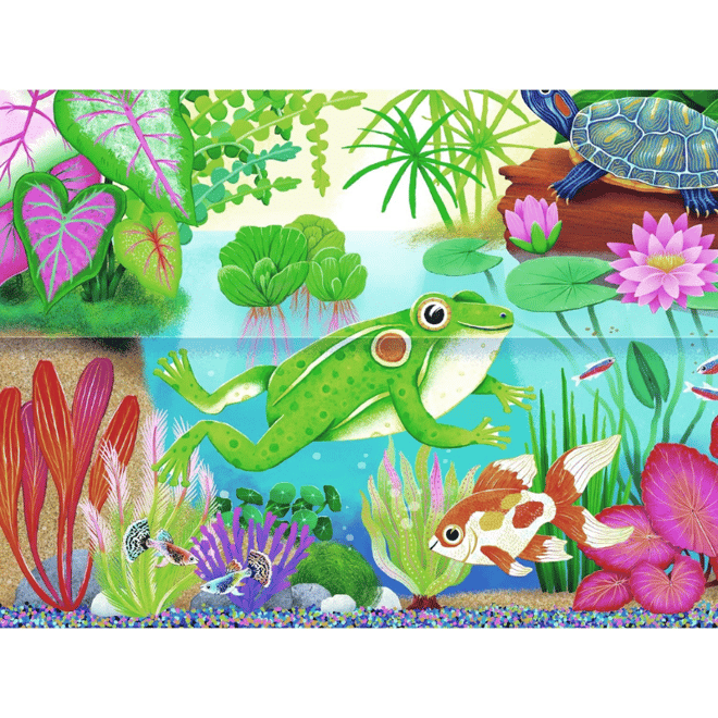 Crocodile Creek  Puzzle - 50 Parça - Teraryum Kurbağa