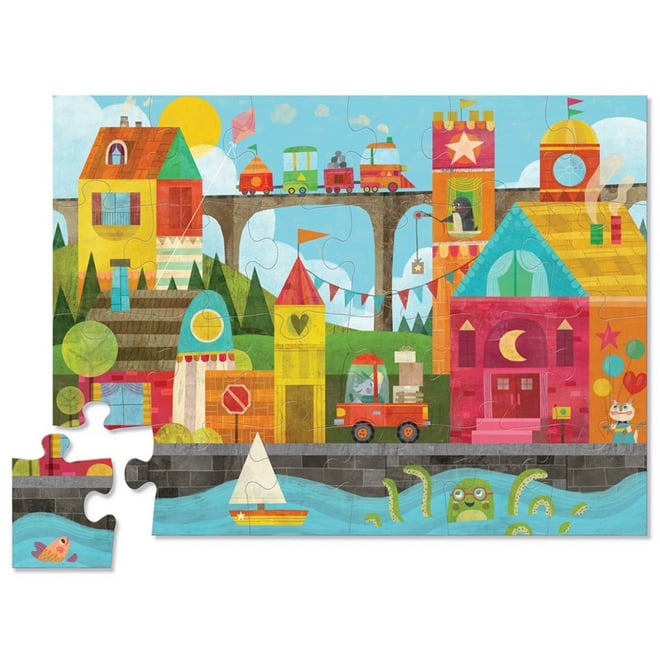 Crocodile Creek Puzzle Kasaba 24 Parça