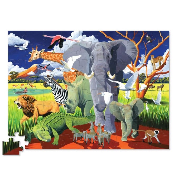 Crocodile Creek Puzzle Safari 72 Parça