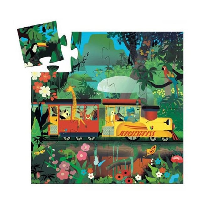Djeco Dekoratif Puzzle 16 Parça/Lokomotif