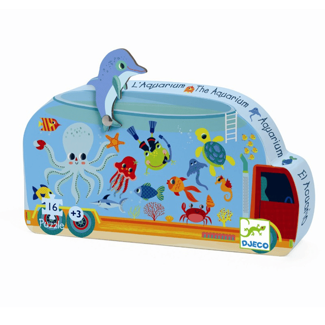 Djeco Dekoratif Puzzle 16 Parça/The Aquarium