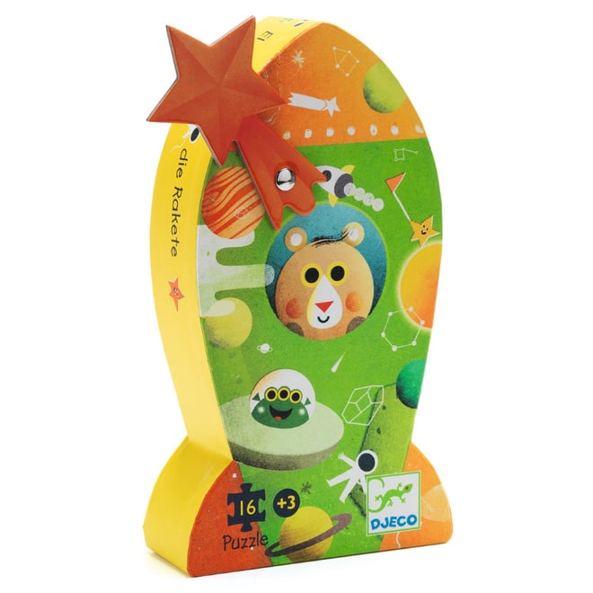 Djeco Dekoratif Puzzle 16 Parça/The Rocket