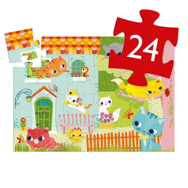 Djeco Dekoratif Puzzle 24 Parça - Pachat And His Friends