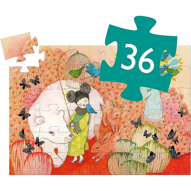 Djeco Dekoratif Puzzle 36 Parça/Japon Prenses