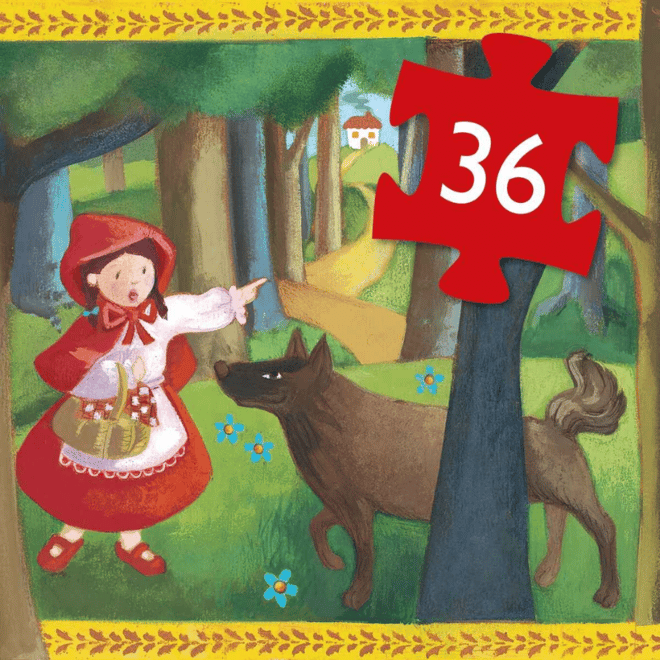 Djeco Dekoratif Puzzle 36 Parça/Little Red Riding Hood