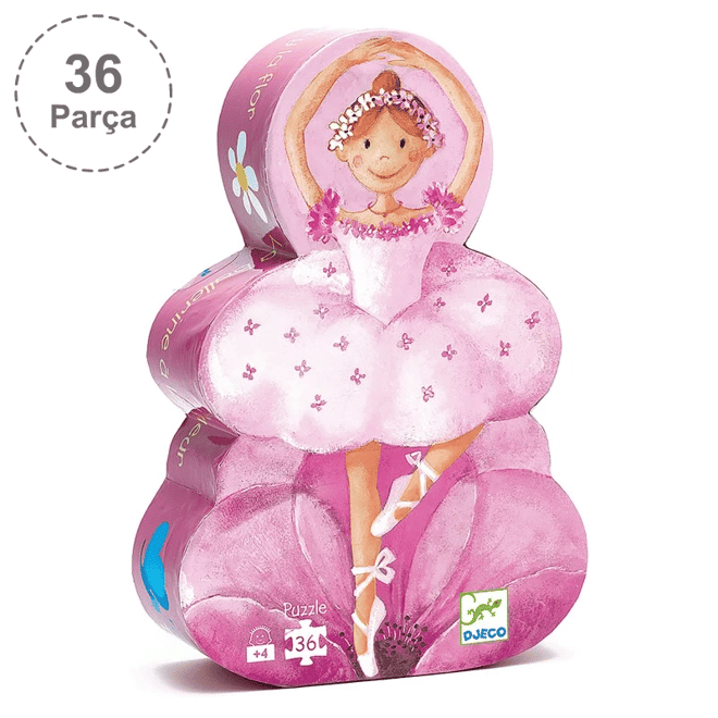 Djeco Dekoratif Puzzle 36 Parça/The Ballerina With The Flower