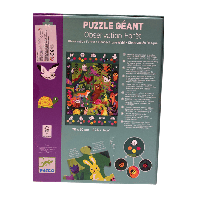 Djeco Dev Puzzle 54 Parça - Observation Forest