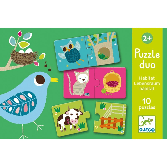 Djeco İkili Puzzle/ Duo Habitat