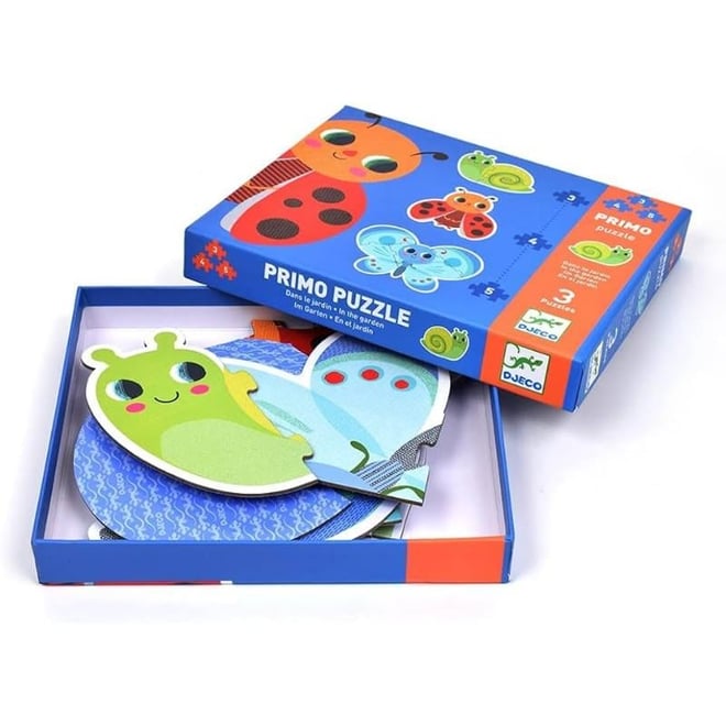 Djeco İlerleyen Puzzle - In The Garden - 3, 4, 5 Pcs