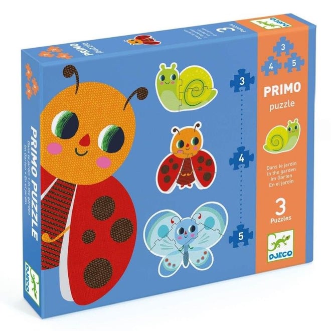 Djeco İlerleyen Puzzle - In The Garden - 3, 4, 5 Pcs