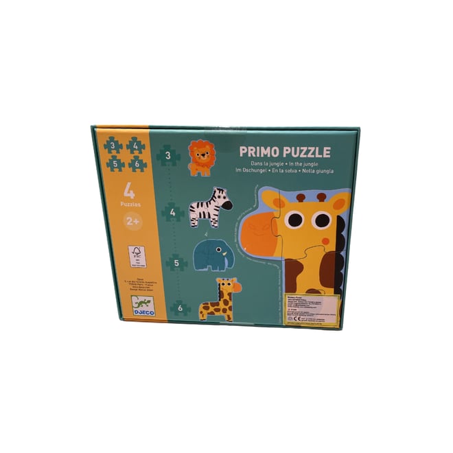 Djeco İlerleyen Puzzle - In The Jungle - 3,4,6,9 Pcs