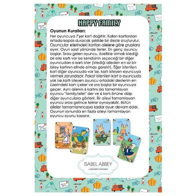 Djeco Kart Oyunları / Happy Family