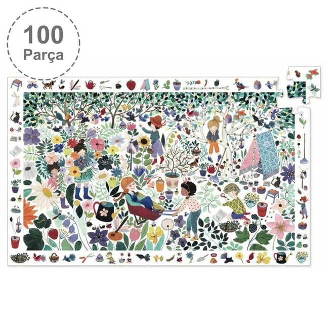 Djeco Klasik Puzzle 100 Parça/Flowers