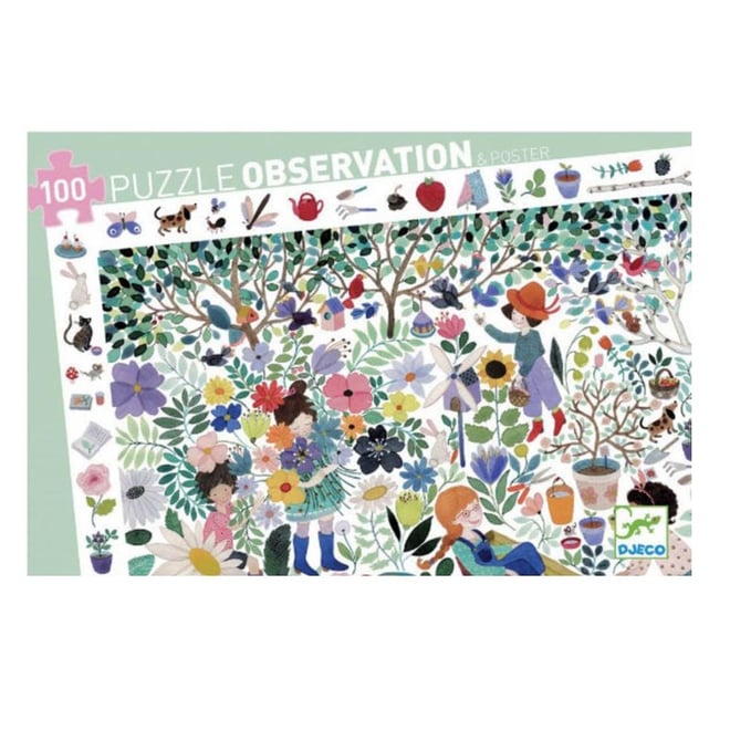 Djeco Klasik Puzzle 100 Parça/Flowers