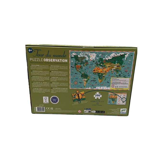 Djeco Klasik Puzzle 200 Parça - Around The World