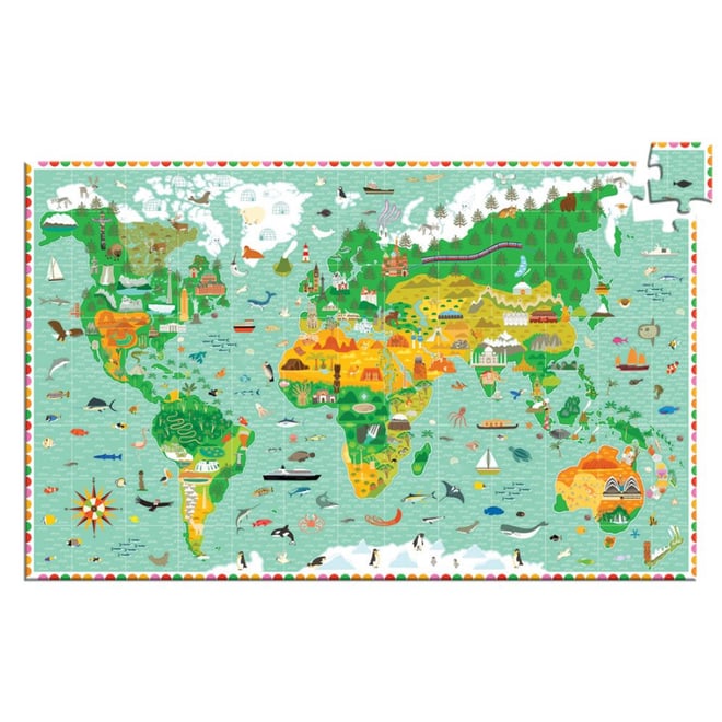 Djeco Klasik Puzzle 200 Parça/ Around The World