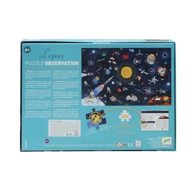 Djeco Klasik Puzzle 200 Parça / The Space