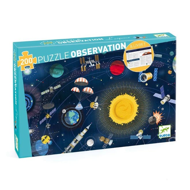Djeco Klasik Puzzle 200 Parça / The Space