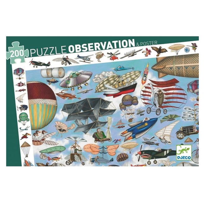Djeco Klasik Puzzle 200 Parça/Aero Club