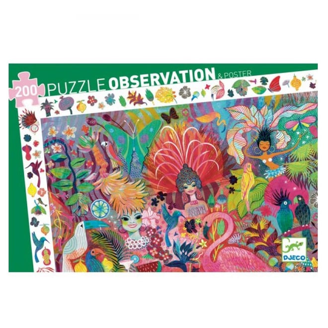 Djeco Klasik Puzzle 200 Parça/Rio Carnival