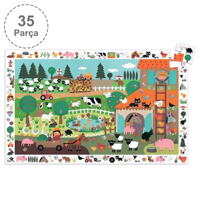 Djeco Puzzle / The Farm - 35 Pcs