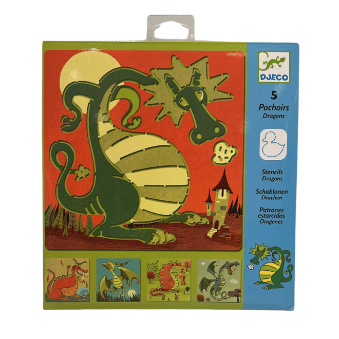 Djeco Resim Boyama Şablonları - Dragons